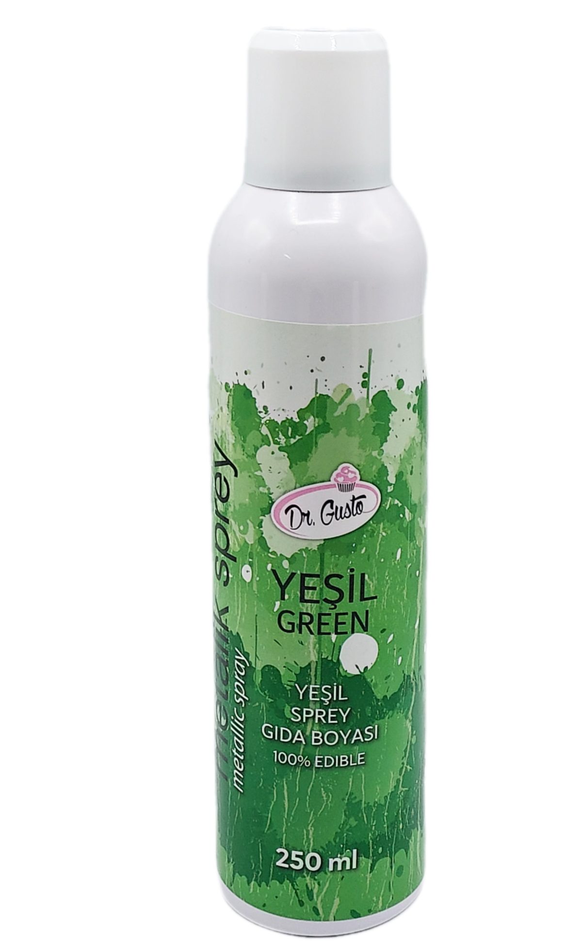 Colorant Spray Metalizat Verde, Dr. Gusto, 250ml - imagine 1