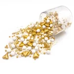 Perle decorative "Champagne Shower" – fără E171, 90g - imagine 2