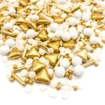 Perle decorative "Champagne Shower" – fără E171, 90g