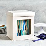 Cutie înaltă pentru Tort 30.4x30.4x34.5cm, Alb