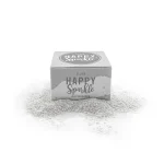 Colorant Argintiu metalizat, Pudră comestibilă "Happy Sparkle Silver" – fără E171, 12g