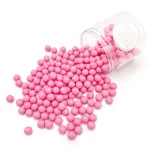 Perle decorative "Pink Polished Choco M" – fără E171, 90 - imagine 2