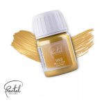 Colorant alimentar metalizat, auriu, 30 ml, gliter - imagine 2