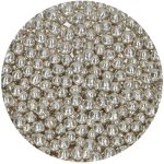 Perle argintii din ciocolată pentru decor, 60g