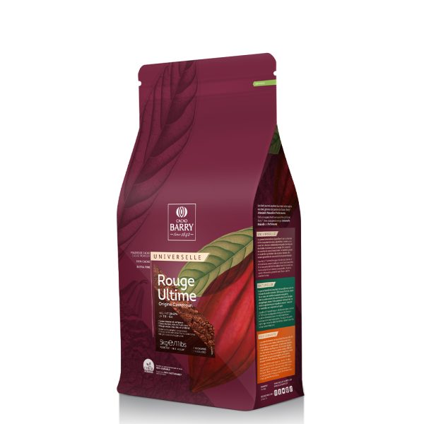 Cacao alcalinizată Callebaut, rouge ultimate 20-22%, 5kg