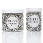 Sprinkles argintii, pentru decor, Happy Sprinkles, - imagine 3