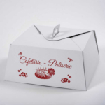 Cutie albe pentru Tort 26x26x13 cm