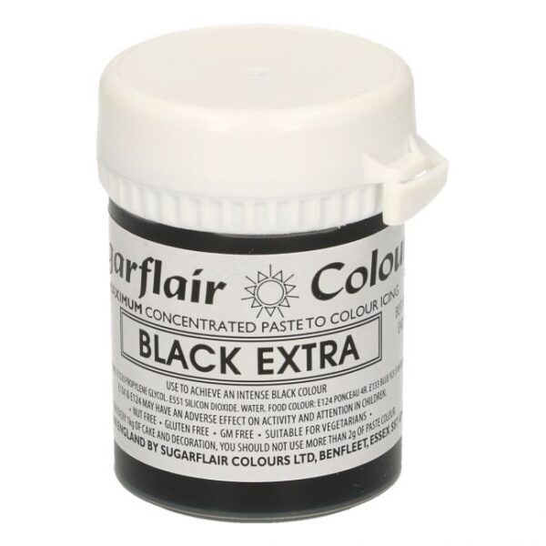 Colorant alimentar Negru pastă, Max Concentrate Sugarflair, 42g