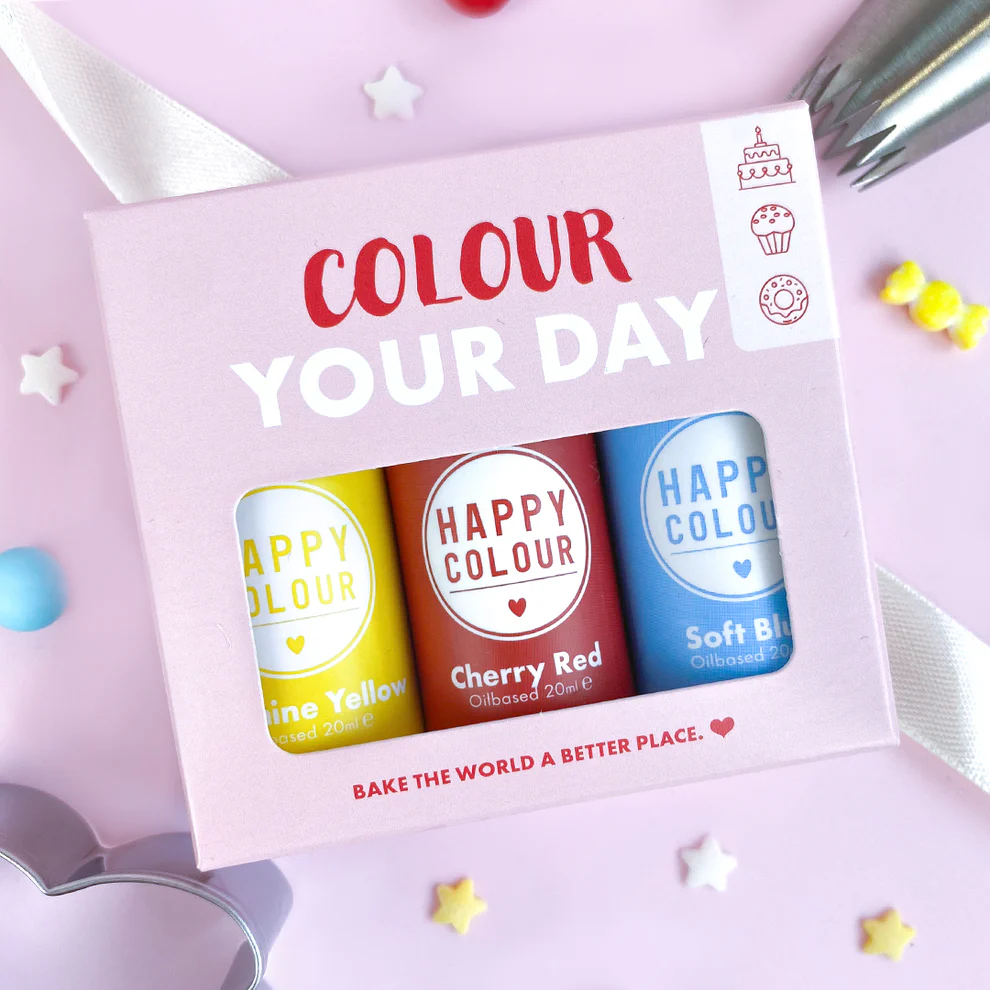 Set 3 Coloranți liposolubili pe bază de ulei, Happy Colour Trio Basic 60ml - imagine 1