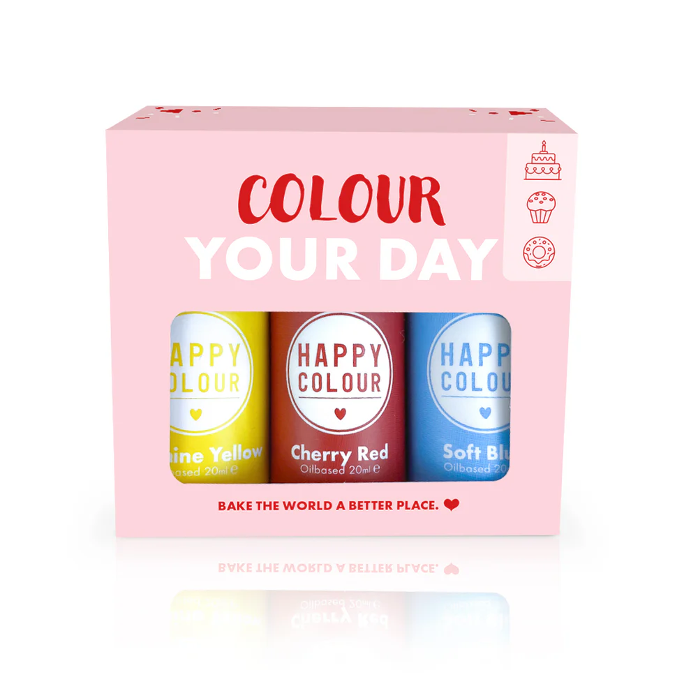 Set 3 Coloranți liposolubili pe bază de ulei, Happy Colour Trio Basic 60ml - imagine 3