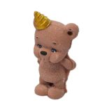 Figurină din ciocolată Ursuleț în căciuliță (maro)