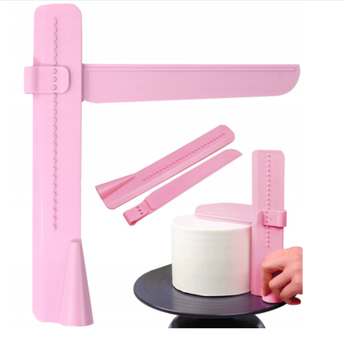Racletă din plastic, ajustabila, 20cm inaltime - imagine 1
