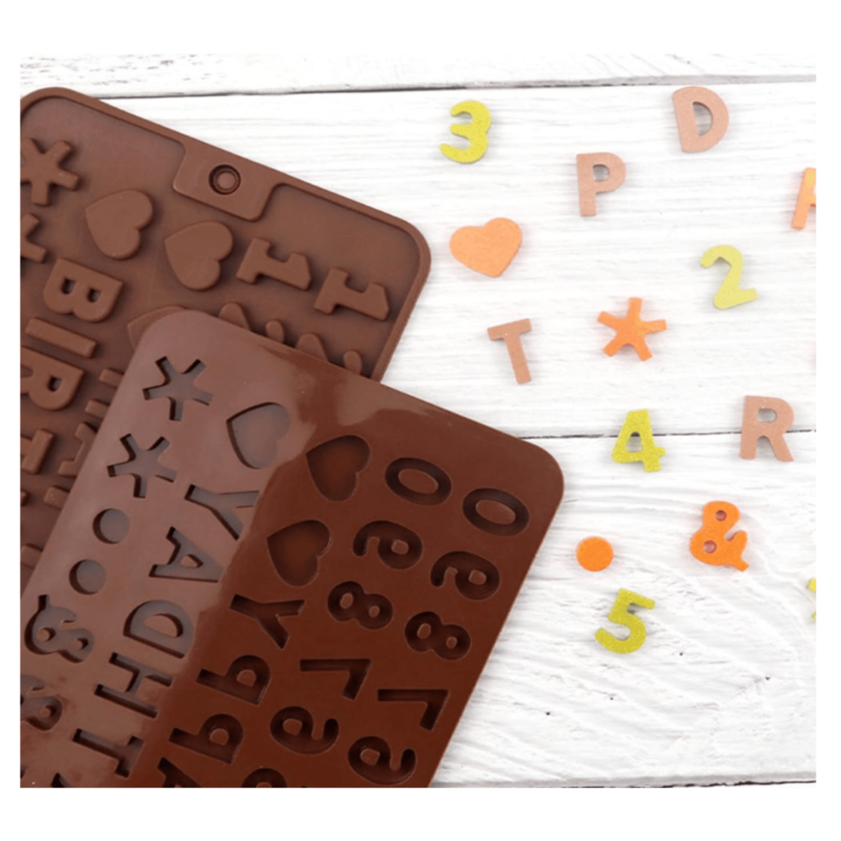 Forma de silicon praline CIFRE Happy Birthday - 20,5 cm - imagine 3