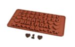 Forma de silicon praline CIFRE Happy Birthday - 20,5 cm