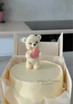 Mulaj din silicon Ursuleț cu biscuite - imagine 2
