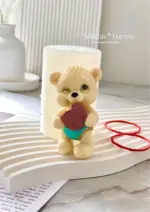 Mulaj din silicon Ursuleț cu biscuite