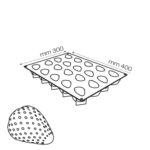 Capsuna 3D, 7.1x5.4xH4.6cm - Forma Silicon Monoportii Forcone, 20 cavitati - imagine 2