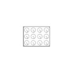 Forma Silicon Bachour, Monoportii Tulip, Ø 5.5 x h 5.6 cm, 90 ml, 20 cavitati - imagine 2