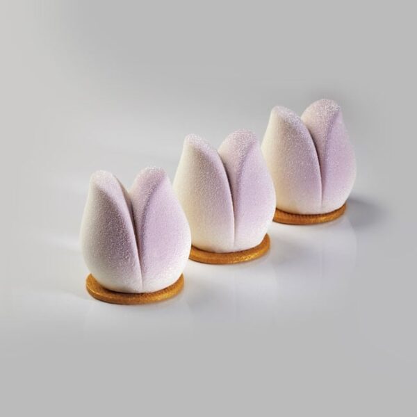 Forma Silicon Bachour, Monoportii Tulip, Ø 5.5 x h 5.6 cm, 90 ml, 20 cavitati