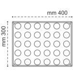 Forma Silicon Planet, Mignon Ø 3.8 x h 2 cm, 18 ml, 30 cavitati - imagine 2