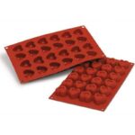 Forma Silicon Savarin Inima 3.4x3.3xH2cm, 24 cavitati (SF089)